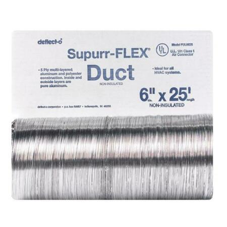 SPURR-FLEX FUL0625 6 in. x 25 ft. Metallic Ducting 48556